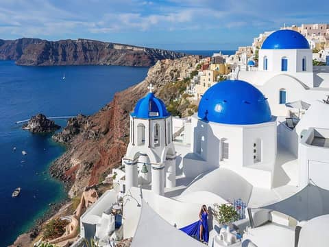 Europe travel scene